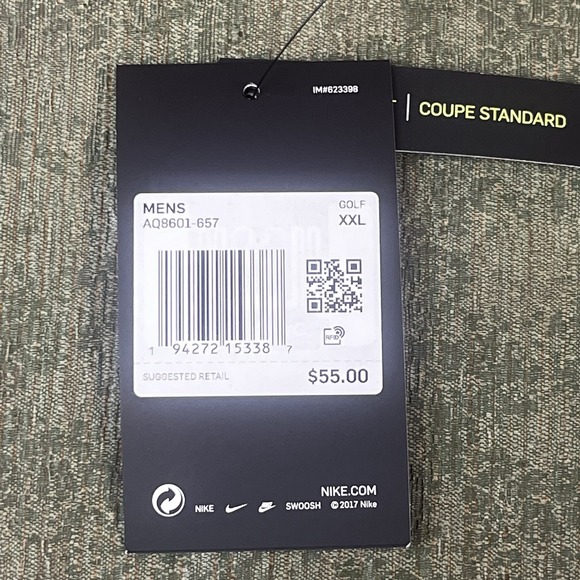 Nike Men's‎ Standard Fit Dri-Fit Golf Polo Size 2XL Pink NWT MSRP $55 - Picture 6 of 13